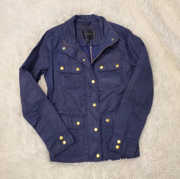 J. Crew Waxed Cotton Jacket XS - Picture 8 of 9